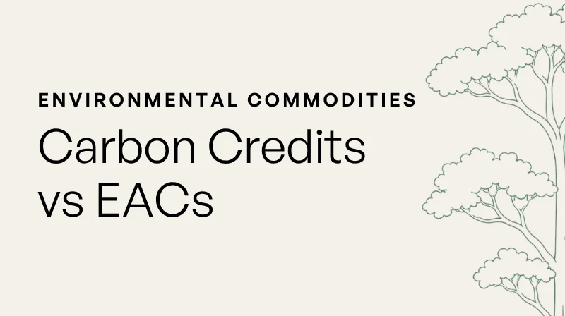Koldioxidkrediter vs utsläppsrätter vs energiattributcertifikat (EAC): Förstå skillnaden